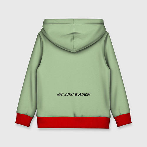 Детская толстовка Venom and Spider-Trump - meme / 3D-Красный – фото 2