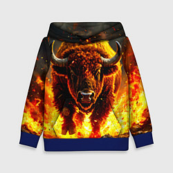 Детская толстовка Буйвол в огне
