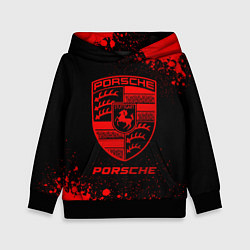 Детская толстовка Porsche - red gradient