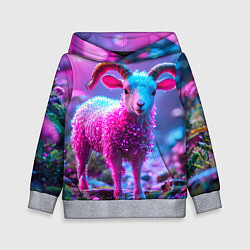 Детская толстовка Козлик в розовом