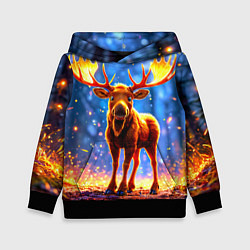 Детская толстовка Лосенок в лесу