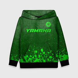 Детская толстовка Yamaha - green gradient посередине