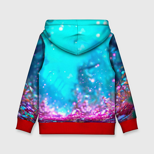 Детская толстовка Белый буйвол / 3D-Красный – фото 2