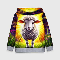 Детская толстовка Овечка в ярких лучах