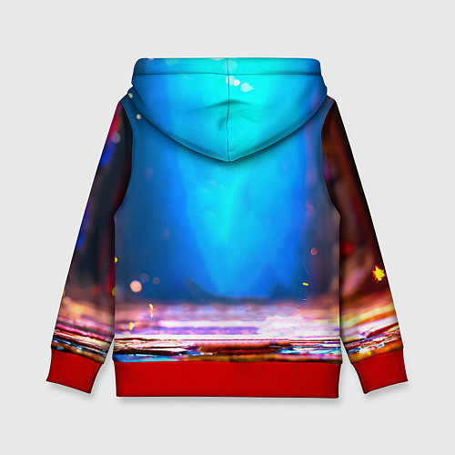 Детская толстовка Ушастый зайка / 3D-Красный – фото 2