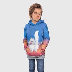 Толстовка-худи детская Я на грани, цвет: 3D-меланж — фото 2