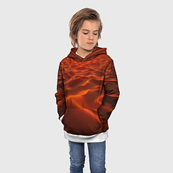 Толстовка-худи детская Красная жара, цвет: 3D-белый — фото 2