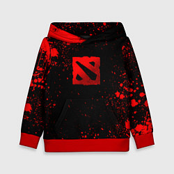 Детская толстовка Красные брызги - Dota 2