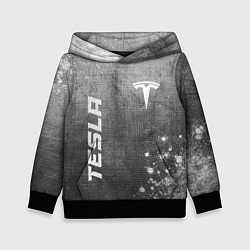 Детская толстовка Tesla - grey gradient вертикально