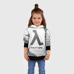 Толстовка-худи детская Half-Life - white gradient, цвет: 3D-черный — фото 2