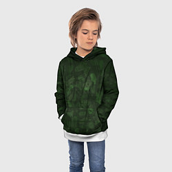 Толстовка-худи детская Абстракция - strange camouflage, цвет: 3D-белый — фото 2