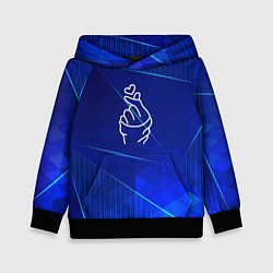 Детская толстовка K Pop blue poly