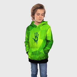 Толстовка-худи детская Death Stranding green poly, цвет: 3D-черный — фото 2