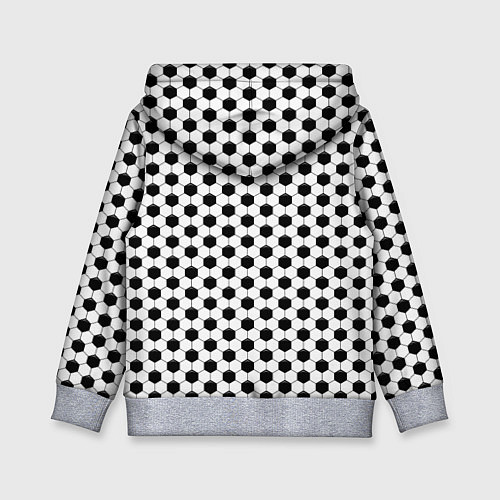 Детская толстовка Текстура футбольного мяча / 3D-Меланж – фото 2