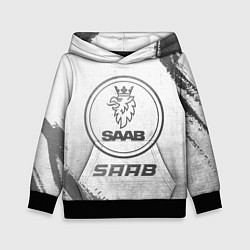 Детская толстовка Saab - white gradient