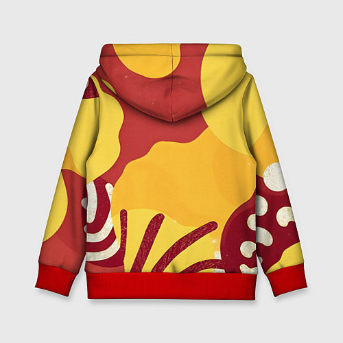 Детская толстовка Жаркий африканский паттерн / 3D-Красный – фото 2