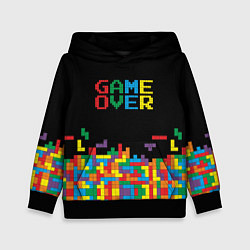 Толстовка-худи детская Game over, цвет: 3D-черный