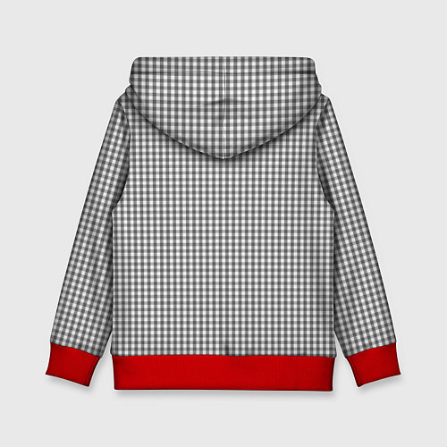 Детская толстовка Черные очки висят на кармане / 3D-Красный – фото 2