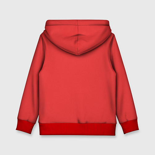 Детская толстовка Красная панда с кисточкой в зубах / 3D-Красный – фото 2