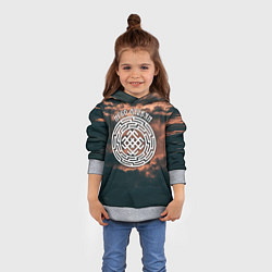 Толстовка-худи детская Белобог - небо славян, цвет: 3D-меланж — фото 2