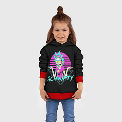 Толстовка-худи детская Рик швифтует, цвет: 3D-красный — фото 2