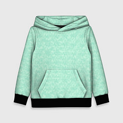 Толстовка-худи детская Аквамарин однотонный текстурированный, цвет: 3D-черный
