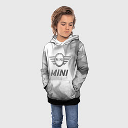 Толстовка-худи детская Mini - white gradient, цвет: 3D-черный — фото 2