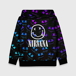 Детская толстовка Nirvana x marshmello neon