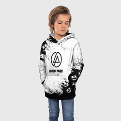 Толстовка-худи детская Marshmello x Linkin park, цвет: 3D-черный — фото 2
