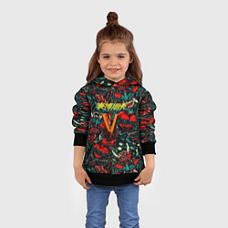 Толстовка-худи детская God of War битва огня, цвет: 3D-черный — фото 2
