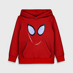 Толстовка-худи детская Человек паук глаза питера, цвет: 3D-красный