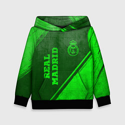 Детская толстовка Real Madrid - green gradient вертикально