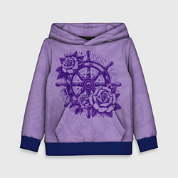 Детская толстовка Штурвал в розах