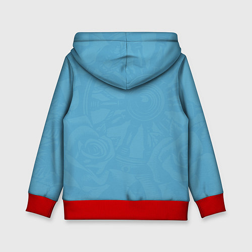 Детская толстовка Штурвал и три розы / 3D-Красный – фото 2