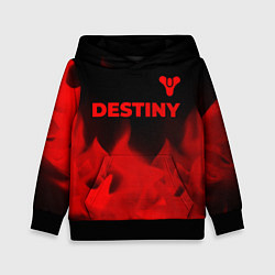 Детская толстовка Destiny - red gradient посередине