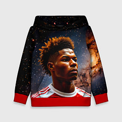 Детская толстовка Маркус Рашфорд и космос