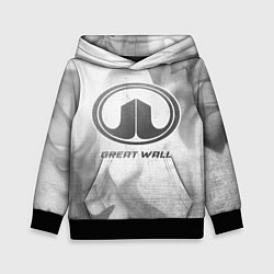 Толстовка-худи детская Great Wall - white gradient, цвет: 3D-черный