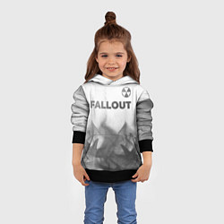 Толстовка-худи детская Fallout - white gradient посередине, цвет: 3D-черный — фото 2
