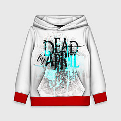 Толстовка-худи детская Dead by april краски, цвет: 3D-красный