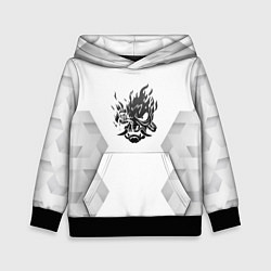 Детская толстовка Cyberpunk 2077 white poly