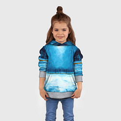 Толстовка-худи детская Хоккейная площадка, цвет: 3D-меланж — фото 2