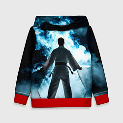 Детская толстовка Айкидоист в дыму