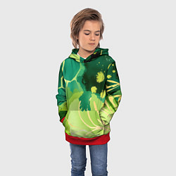 Толстовка-худи детская Вдохновленный природой, цвет: 3D-красный — фото 2