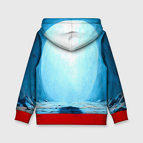 Детская толстовка Боксерская груша на синем / 3D-Красный – фото 2