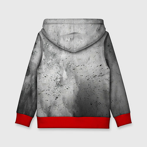 Детская толстовка Серая боксерская груша / 3D-Красный – фото 2