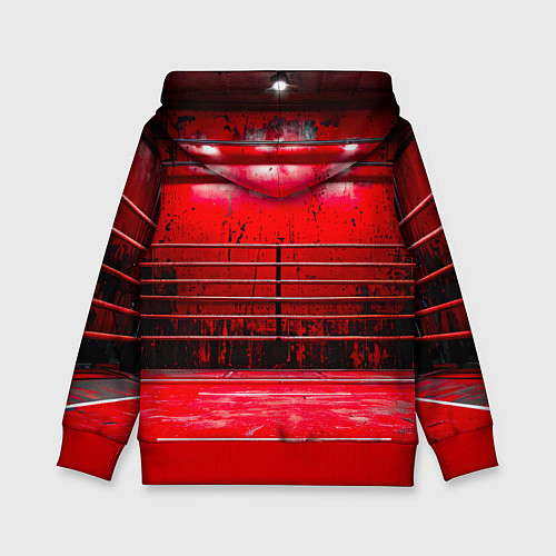 Детская толстовка Красный ринг / 3D-Красный – фото 2