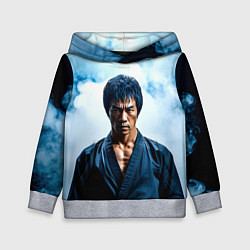 Детская толстовка Брюс Ли в дыму