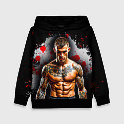 Детская толстовка Дастин Порье на черном