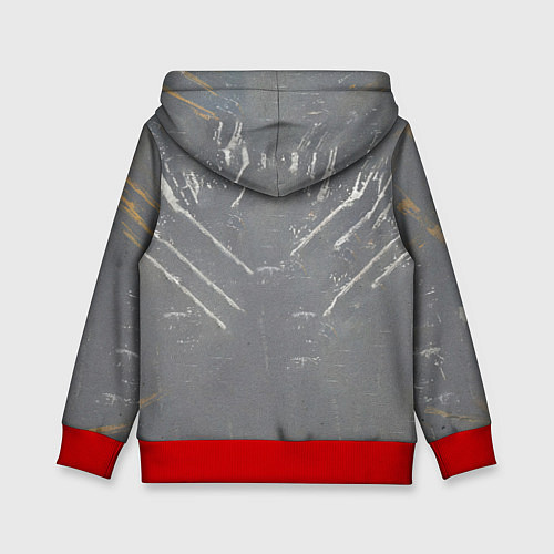 Детская толстовка Мухаммед Али на сером / 3D-Красный – фото 2
