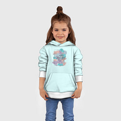 Толстовка-худи детская Mind positive, цвет: 3D-белый — фото 2